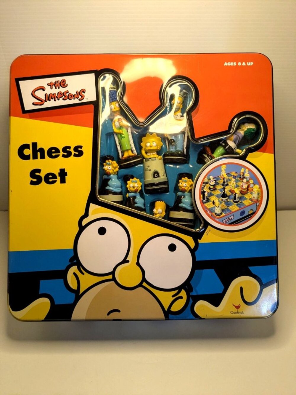 The Simpsons Chess Set 100% Official In Collectors Tin Box By Cardinal Complete
